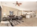 Bright living room with hardwood floors and open floor plan at 2049 N 88Th St, Mesa, AZ 85207