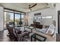 Spacious living room featuring a comfortable seating area and city views at 100 W Portland St # 401, Phoenix, AZ 85003