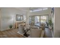 Bright living room featuring an open floor plan and outdoor access at 8708 E San Lucas Dr, Scottsdale, AZ 85258