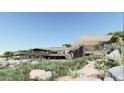 A stunning modern house with multiple levels, desert landscaping and a private pool at 5648 N Superstition Ln # 5, Paradise Valley, AZ 85253
