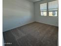 Bright bedroom with neutral carpet, two windows, and ample natural light at 9533 W Luxton Ln, Tolleson, AZ 85353