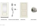 Selection of door hardware featuring a front door, handle set, interior doors and interior hardware options at 31613 N 170Th Dr, Surprise, AZ 85387