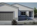 Beautiful single-story home with a gray garage door and desert landscaping at 10947 W Malibu Cir, Arizona City, AZ 85123