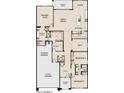 Detailed floor plan showcasing the layout of the home, including bedrooms and living spaces at 15762 W Cheryl Dr, Waddell, AZ 85355