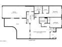 Detailed floor plan showcasing layout, room sizes, and dimensions of the property at 18841 N Palomar Dr, Sun City West, AZ 85375