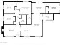 Detailed floorplan showcasing the layout with bedroom, living, dining, and kitchen dimensions at 3042 N 87Th Ave, Phoenix, AZ 85037