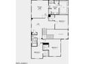 Detailed second story floor plan featuring the primary suite, loft, three additional bedrooms, and two bathrooms at 17573 W Georgia Ave, Litchfield Park, AZ 85340