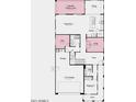Detailed floor plan showcasing the layout of the first floor, including the garage, great room, and kitchen at 17573 W Georgia Ave, Litchfield Park, AZ 85340