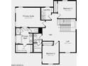 Second floor featuring primary suite, two bedrooms, a loft, laundry room and two bathrooms at 14650 W Sand Hills Rd, Surprise, AZ 85387