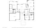 Detailed floor plan showcasing layout, including bedrooms, bathrooms, living spaces, and garage at 5323 W Rose Garden Ln, Glendale, AZ 85308
