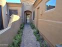 Inviting entryway with desert landscaping and tiled walkway at 13139 N Northstar Dr, Fountain Hills, AZ 85268
