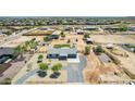 Expansive aerial view of the property showcasing the home and surrounding land at 28213 N Holly Rd, San Tan Valley, AZ 85143