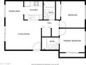 Layout showcasing the floor plan of the unit, including the living spaces, kitchen, and bedrooms at 616 S Hardy Dr # 220, Tempe, AZ 85281