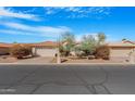 Picture of a single-story home with desert landscaping and a beautiful tile roof at 9214 E Diamond Dr, Sun Lakes, AZ 85248