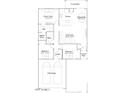 Detailed floor plan showcasing the layout of the house, including the bedrooms, bathrooms, and living spaces at 14949 W Hackamore Dr, Surprise, AZ 85387