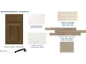 A collage of interior finish options showing cabinets, backsplash, countertop, and flooring at 1229 W J Waltz Way, Apache Junction, AZ 85120