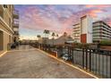 Spacious patio with decorative railing and sunset views, ideal for enjoying outdoor living at 6803 E Main St # 2210, Scottsdale, AZ 85251
