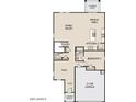 The first floor plan of this home features a flex space, Gathering room, kitchen and bedroom 5 at 24190 W Hidalgo Ave, Buckeye, AZ 85326