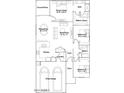 Detailed floor plan showcasing the layout of the home, including bedrooms, bathrooms, and living spaces at 37995 N Stillmeadow Rd, San Tan Valley, AZ 85140