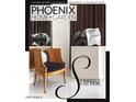 Cover of Phoenix Home+Garden magazine featuring modern design elements and a stylish chair at 7242 E Joshua Tree Ln, Scottsdale, AZ 85250
