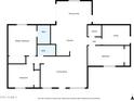 Home floorplan displays the layout including the living room, dining area, and bedrooms at 2744 E John Cabot Rd, Phoenix, AZ 85032