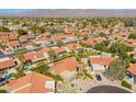 Community aerial view of the property showcasing the neighborhood and desert landscape at 10500 E Mission Ln, Scottsdale, AZ 85258