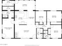 Detailed floor plan showcasing layout, dimensions of the primary bedroom, kitchen, living room, and sunroom at 3512 N Chambers Ct, Scottsdale, AZ 85251