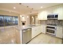 Modern kitchen featuring stainless steel appliances and granite countertops at 7147 E Rancho Vista Dr # 3010, Scottsdale, AZ 85251