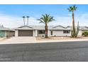 Charming single-story home featuring a well-maintained yard with desert landscaping and a spacious two-car garage at 20210 N 124Th Dr, Sun City West, AZ 85375