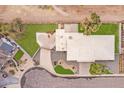 An aerial view of a well-maintained property showcasing landscaping, multiple structures and driveways at 2920 S Bala Dr, Tempe, AZ 85282