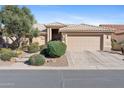 Beautiful single-story home featuring a well-manicured yard and a spacious two-car garage at 3711 N 162Nd Ln, Goodyear, AZ 85395