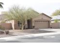 Attractive single-story home featuring a desert landscape, two car garage, and classic stucco finish at 1813 N Lewis Pl, Casa Grande, AZ 85122