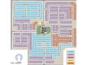 Detailed community map showing lot numbers, street names, and amenity locations at 17723 W Amber Dr, Goodyear, AZ 85338