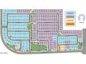 A detailed community map with color coded sections for the different estate series at 24363 W La Salle St, Buckeye, AZ 85326