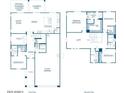 Detailed floor plan showcasing the layout of the two-story home, including bedrooms, bathrooms, and living spaces at 25330 W Bowker St, Buckeye, AZ 85326