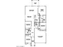 Detailed floor plan showcasing the layout of the home, including the primary suite and kitchen at 42490 W Vincent Dr, Maricopa, AZ 85138