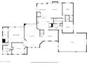 Detailed floor plan showcasing the layout of the home with bedrooms, bathrooms, and living spaces at 4503 E Elmwood St, Mesa, AZ 85205