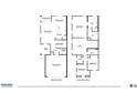 First and second floor plan featuring a large living room and spacious bedrooms at 21074 N 58Th St, Phoenix, AZ 85054