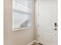 Bright entryway featuring a white front door and window with white blinds at 21122 N 58Th St, Phoenix, AZ 85054