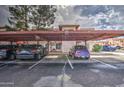 Covered parking area with assigned spaces for residents, providing shade and protection for vehicles at 455 S Delaware Dr # 171, Apache Junction, AZ 85120