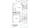 Detailed floor plan showcasing the layout of the home's kitchen, bedrooms, living spaces, and garage at 1187 E Ridgerock St, Casa Grande, AZ 85122