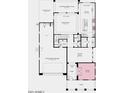 Layout for the home's first floor featuring a three car garage, study, and open kitchen at 20756 E Arroyo Verde Dr, Queen Creek, AZ 85142