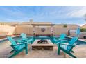 Beautiful pool featuring a water feature and stone fire pit at 4637 E Fernwood Ct, Cave Creek, AZ 85331