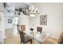 Formal dining room with vaulted ceiling and ample natural light at 7511 E Desert Vista Rd, Scottsdale, AZ 85255