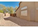 Private backyard featuring a storage shed and ample space for outdoor enjoyment at 1688 E Krystal St, Casa Grande, AZ 85122