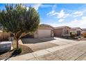 Well-maintained single-story home featuring desert landscaping, a two-car garage, and wide driveway at 1101 W Oleander Ave, Queen Creek, AZ 85140