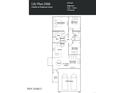 Detailed floorplan showcasing the layout of the Lily Plan 2566 with bedrooms, bathrooms, and living spaces at 17490 N Toledo Ave, Maricopa, AZ 85138