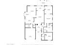 Detailed floor plan showcasing the layout of this spacious house at 9809 W Wescott Dr, Peoria, AZ 85382