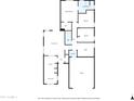 Detailed floor plan showcasing the layout of a home with multiple bedrooms and living spaces at 1316 E Spencer St, Casa Grande, AZ 85122