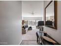 Open living room features natural light and flows into the dining area at 19700 N 76Th St # 2044, Scottsdale, AZ 85255